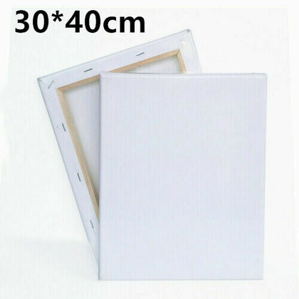 Pack of 8 Blank Artist Canvas Art Board Plain Painting Stretched Framed White UK