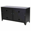 Black Metal Sideboard Cabinet Industrial TV Stand Buffet Home Office Cupboard