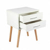 White Bedside Table Cabinets End Side Tables Modern Bedroom Storage Cabinet