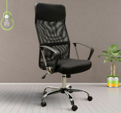 HOMCOM Executive Office Chair High Back Mesh Chair Seat Office Desk Chairs
