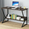 Home Office Computer Desk Study PC Writing Table Workstation 2 Shelf Furniture