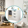 White Bedside Table Cabinet Storage Side Bedroom Furniture Chest of 3 Drawers