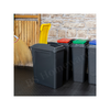 Plastic Recycling Bins Touch Top Recycle Dust Waste Pet Food Kitchen Pedal Bin