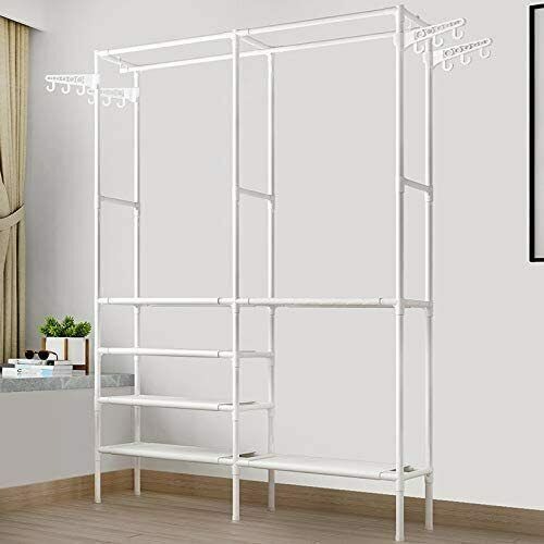Heavy Duty Clothes Rail Rack Garment Hanging Display Stands Shoe Storage Shelfs