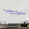 The kitchen is the heart of the home - Wall Quote Sticker - Art Decor