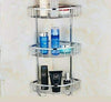 STAINLESS STEEL BATH SHOWER CADDY BASKET BATHROOM CORNER STORAGE SHELF RACK HOME