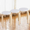 Premier Natural Round Wooden Modern High Quality Home Office Interior Stool