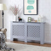 Cover Wall Cabinet MDF Wood Furniture Criss Cross White Grey Modern