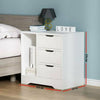 White Bedside Table Cabinet Storage Side Bedroom Furniture Chest of 3 Drawers