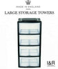 NEW PLASTIC STORAGE TOWER 3 4 5 6 TIER DRAWER OFFICE DESKTOP GARAGE MINI SMALL