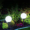 Large Solar Powered Globe Ball Garden Stake Post Lights Path Ground LED Lighting