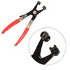 9PC Hose Clamp Clip Plier Set Swivel Jaw Flat Angled Band Automotive Tool Kit