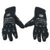 Carbon Fiber Hard Knuckle All Touchscreen Biker Motorbike Motorcycle Gloves L-XL