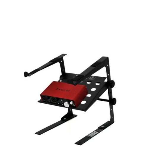Gorilla GLS-02 High Quality Compact DJ Studio Laptop Stand with Shelf Black