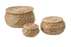 Rattan Storage Baskets Kitchen Hamper Bathroom Bedroom Handy Tidy Organiser
