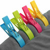 4Pcs Plastic Towel Hanging Clips Clothes Pins Beach Pegs Quilt Sunbed Socks Clip