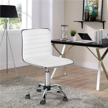 Computer Desk Chair Swivel PU Leather Office Chair Adjustable Task Chair