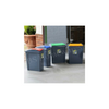 Plastic Recycling Bins Touch Top Recycle Dust Waste Pet Food Kitchen Pedal Bin