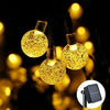 60 LED Retro Bulb String Lights Solar Powered Garden Outdoor Fairy Summer Lamp