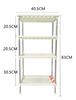 4 Tier Multi Storage Rack Shelving Shelf Unit Kitchen Bathroom Organiser Stand