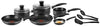 Tefal Easycare 9-Piece Non-Stick Cookware Saucepan Frypan Set