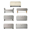 Ottoman Large Storage Chest Box Seat Storage Bench Bedroom Pouffe Toy Box Grey