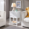 1PC / 2PCs Nightstand Table Bedside Table 2 Drawers Bedside Cabinet Storage Unit