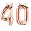 Rose Gold Happy Birthday Bunting Banner Balloons Tinsel Curtain DECORATIONS