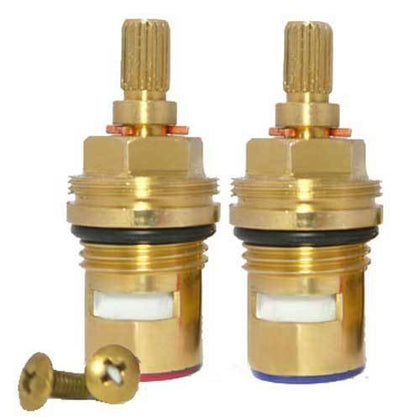 Replacement tap cartridge valve ceramic disc gland quarter turn 20 teeth 1/2