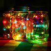 1/3/6Pack Solar Mason Jar Lid String Fairy Lights Outdoor Garden Lamps Decor UK