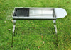 Fold Barbecue Charcoal Grill Stainless Steel BBQ Patio Outdoor Camping Silver UK