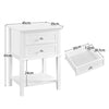 1PC / 2PCs Nightstand Table Bedside Table 2 Drawers Bedside Cabinet Storage Unit