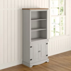 Tall Kitchen Pantry Rustic Grey Cupboard Storage Cabinet Unit Large Dresser Door