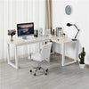 Home Office Study Corner Desk Computer PC Writing Table WorkStation Wooden Metal
