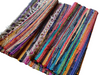 100% Recycled Cotton Handmade Rug Mat Multi Coloured Chindi Floor Rag Rug Runner