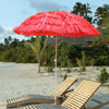 Hawaiian Parasol Beach Garden Patio Sunshade Sun Umbrella Outdoor Tilting