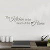 The kitchen is the heart of the home - Wall Quote Sticker - Art Decor