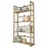 Furinno FNCL-33002 Pine Solid Wood 4-Tier Bookshelf, Natural