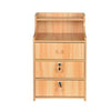 Simples End Table Bedroom Nightstand Coffee Table 3 Drawer With Lock Cabinet
