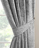 Crushed Velvet Lined Eyelet Ring Top Curtains (Pair of) Ready Made