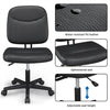 Adjustable Office Chair Computer Desk Chair Armless Ergonomic Swivel Chair