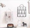 Magazine Newspaper Wire Basket Wall Mounted Post Storage Rack Organizer Office