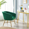 Modern Accent Chair Living Room Armchair Upholstered Dining Chair Soft Velvet