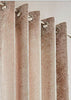 Crushed Velvet Lined Eyelet Ring Top Curtains (Pair of) Ready Made