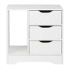 White Bedside Table Cabinets 3 Drawers Bedroom Premium Quality Table Nightstand