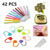 42/100x Crochet Hook Kit Yarn Knitting Needle Sewing Tool Ergonomic Grip Bag Set