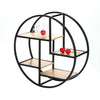 Wall Mounted Metal Wire Floating Shelf Rack Round Storage Display Organizer Unit