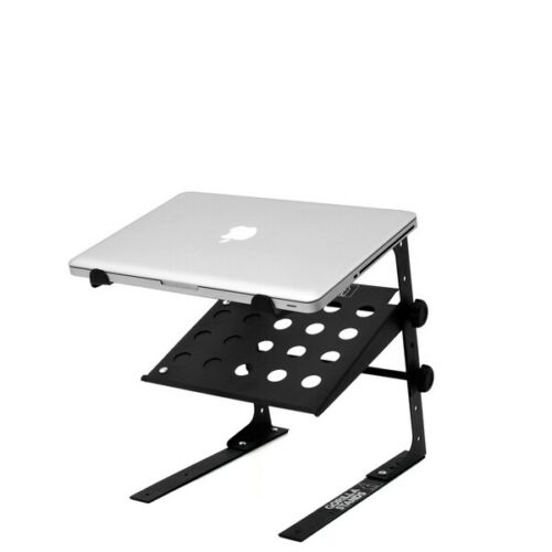 Gorilla GLS-02 High Quality Compact DJ Studio Laptop Stand with Shelf Black