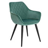 1xDining Chairs Kitchen Chairs Upholstered Velvet Seat for Lounge Living Room