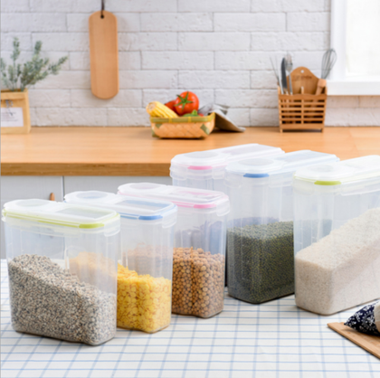 4X4L Large Cereal Containers Airtight Food Storage Kitchen Accessories With Lids